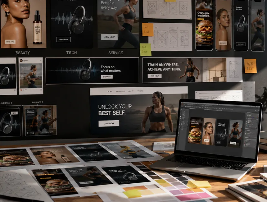 Performance advertising creative designed by BrainADZ