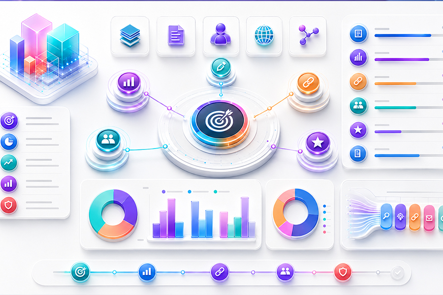 Backlink authority gap analysis comparing referring domains and target pages