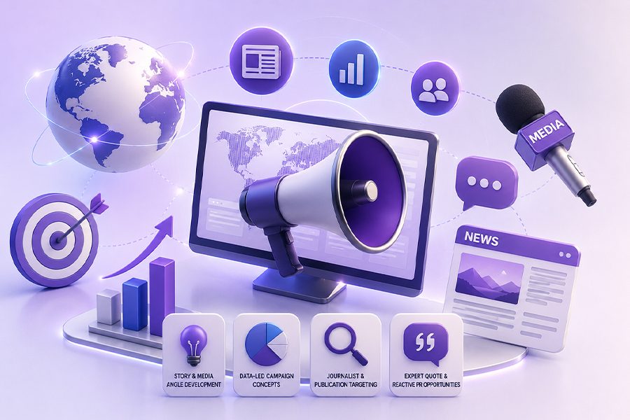 Digital PR campaign earning authoritative media coverage and backlinks