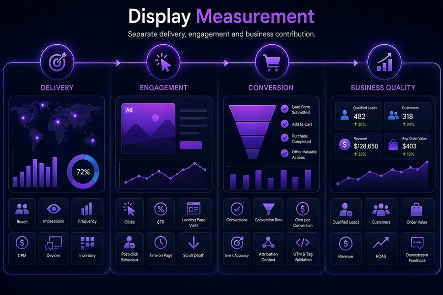 Display Ads measurement across reach, engagement and conversions