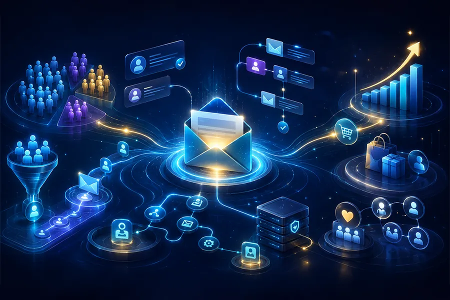 Email marketing campaign dashboard and performance reporting