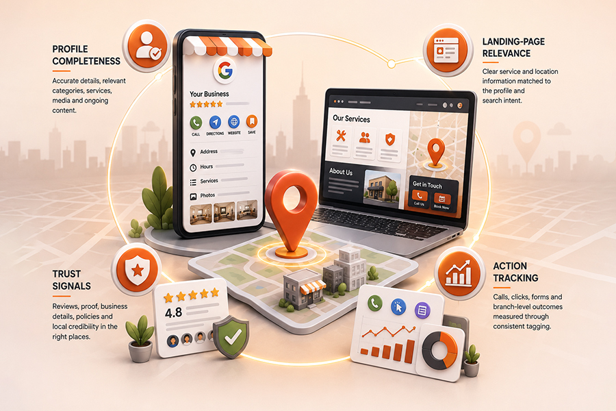 Google Business Profile optimization for local search visibility