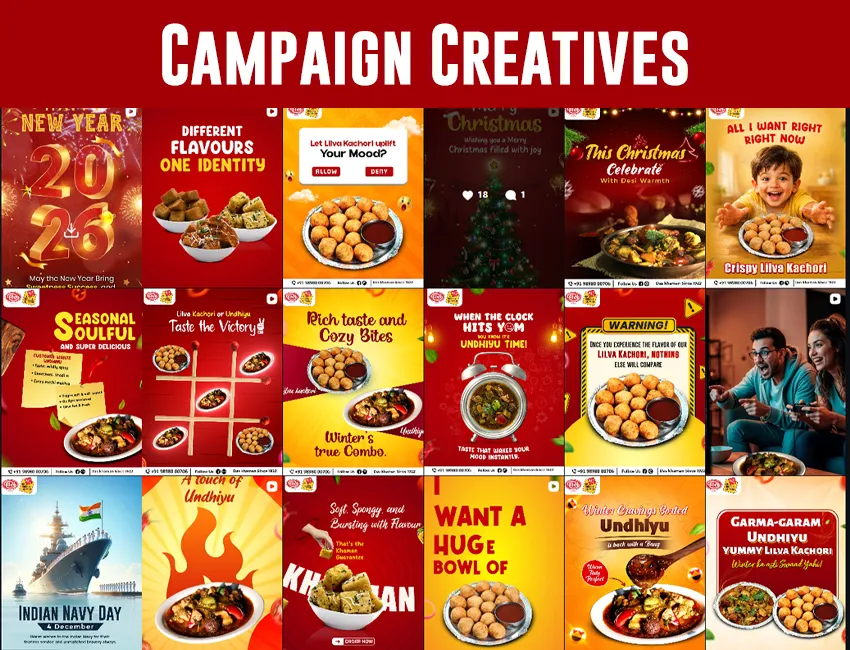Social campaign carousel and post designs created by BrainADZ