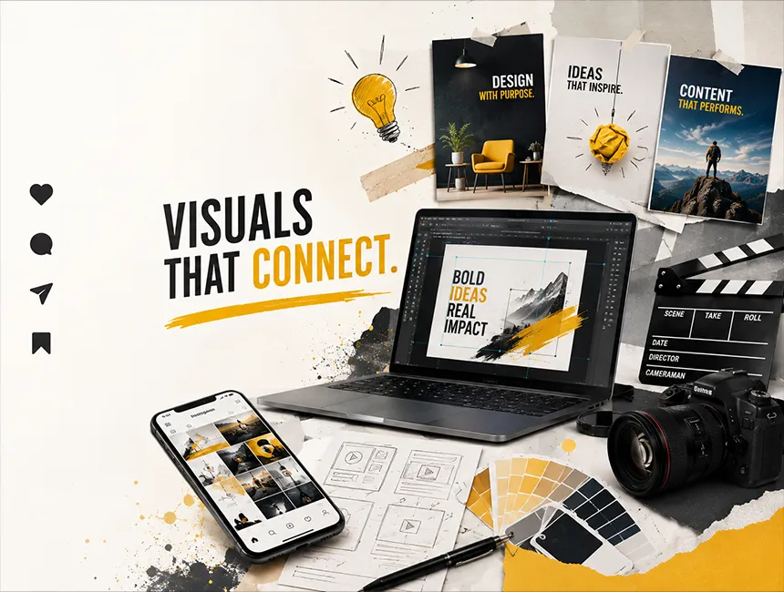 Visual content planning and creative production by BrainADZ Marketing